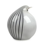 BISAZZA VETRO Lattimo Murano glass bird sculpture. unknown designer, circa 1993, 17cm high. - 2