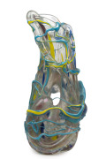 ANGELO RINALDI (1945 - ) Forato Murano art glass vase with inclusions and coil additions to the exterior, for SALVIATI, circa 1960-1969, an impressive 56cm high. - 2