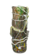 ANGELO RINALDI (1945 - ) tall cylindrical Murano art glass vase with millefiori inclusions, coil additions to the exterior and applied decoration, for SALVIATI, circa 1960-1969, an impressive 52cm high. - 2