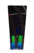 FULVIO BIANCONI (1915-1996) rare Scozzese Murano glass vase, for VENINI & Co., circa 1958, bearing original paper label "Venini, Murano, Veneria, Made in Italy", 28.5cm high. - 2