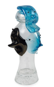 FULVIO BIANCONI (1915-1996) "Facce del Governo" (Governments Many Faces) Murano glass figural sculpture, for SEGUSO VETRI D'ARTE, circa 1978, engraved "Fulvio Bianconi, 1978", 41cm high.