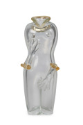 FULVIO BIANCONI (1915-1996) "Figura Femminile" Murano glass figural vase, for SEGUSO VETRI D'ARTE, circa 1978, engraved "F. Bianconi, '78", 33cm high.