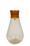 LUDOVICO DIAZ DE SANTILLANA (1931-1989) "Colletto" Murano glass vase, designed in 1961 but only executed later for VENINI & Co., circa 1981, engraved "Venini, Italia" and bearing original label "Venini, Made in Murano, Italy", 39cm high.