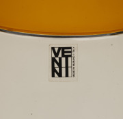 LUDOVICO DIAZ DE SANTILLANA (1931-1989) "Colletto" Murano glass vase, designed in 1961 but only executed later for VENINI & Co., circa 1981, engraved "Venini, Italia" and bearing original label "Venini, Made in Murano, Italy", 39cm high. - 3