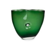 FULVIO BIANCONI (1915-1996) green Murano glass Forato vase, Model No. 4539, for VENINI & Co., MURANO, circa 1951, acid etched three line mark "VENINI, MURANO, ITALIA", 19cm high.