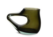 GIORGIO FERRO (1931-2012) ansa volante Murano glass vase, for A.V.E.M., circa 1960s, 12cm high, 16.5cm wide. - 2