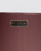 RIIHIMAEN LASI group of three Finnish purple glass vases, mid 20th century, the largest 25cm high. - 2