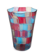 FULVIO BIANCONI (1915-1996) "Pezzato Stoccolma" (Stockholm) Murano glass vase, for VENINI, circa 1960, three line acid etched mark "Venini, Murano, Italia", 24cm high.