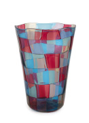 FULVIO BIANCONI (1915-1996) "Pezzato Stoccolma" (Stockholm) Murano glass vase, for VENINI, circa 1960, three line acid etched mark "Venini, Murano, Italia", 24cm high. - 2