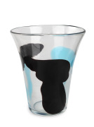 FULVIO BIANCONI (1915-1996) Con Macchie Murano glass vase, hand-blown internally decorated with irregular fields of aquamarine and amethyst stains on clear glass body, made for VENINI, circa 1950, model 4325, three line acid etched signature to base "Veni - 2