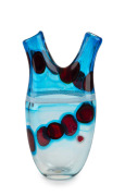 ANZOLO FUGA (1914-1998) Murrine Incatenate Sfumato Murano glass vase, for A.V.E.M., circa 1960, bearing original foil label "A.V.E.M., Made In Italy, Murano", 35cm high.