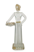 ERCOLE BAROVIER (1889-1974) impressive Art Deco Murano glass statue of a Primavera style female figure in iridised clear glass with aventurine inclusions, for BAROVIER & TOSO, circa 1936, 33cm high.