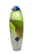 ANTONIO DA ROS (1936-2012), Murano sommerso glass exotic bird, for VETRERIA CENEDESE, circa 1960, bearing original foil label "Murano Glass, Made In Italy", 27cm high.