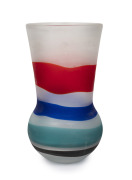 FULVIO BIANCONI (1915-1996) Fasce Orizontali Murano glass vase with scarvo finish, for VETRERIA CENEDESE, circa 1960, engraved "Cenedese", 34cm high. - 2