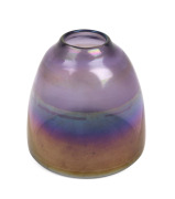 THOMAS STEARNS (1936-2006) (attributed) iridescent Murano glass vase for Venini, circa 1962, two line acid etched mark "Venini, Italia", 14cm high.
