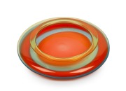 LINO TAGLIAPIETRA (1934 - ) Saturno Murano glass float bowl for LA MURRINA, circa 1965, 26cm diameter.