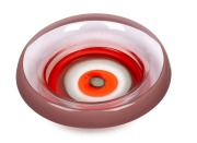 LINO TAGLIAPIETRA (1934 - ) Saturno Murano glass float bowl for LA MURRINA, circa 1965, 7cm high, 30cm diameter.