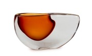 ANTONIO DA ROS (1936-2012) orange sommerso glass vase, for VETRERIA CENEDESE, circa 1982, engraved "Cenedese, Murano, 1982, Tosi", 16cm high, 29cm wide. - 2