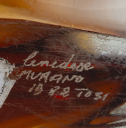 ANTONIO DA ROS (1936-2012) orange sommerso glass vase, for VETRERIA CENEDESE, circa 1982, engraved "Cenedese, Murano, 1982, Tosi", 16cm high, 29cm wide. - 3