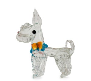 ERCOLE BAROVIER (1889-1974) Scottish Terrier Murano glass sculpture, for BAROVIER & TOSO, circa 1950s, 27cm high.