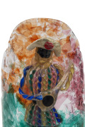 FLAVIO POLI (1900-1984) Murano glass wall sconce with Carnivale applied figure and brass wall mount, for SEGUSO VETRI D'ARTE, circa 1950s, 28cm high overall. - 3