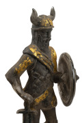 LOREDANO ROSIN (1936-1991) pair of Scavo Murano glass warrior statues, for CENEDESE, circa 1970s, both engraved "Loredano Rosin", 86cm and 88cm high. - 3