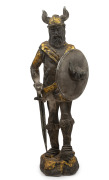 LOREDANO ROSIN (1936-1991) pair of Scavo Murano glass warrior statues, for CENEDESE, circa 1970s, both engraved "Loredano Rosin", 86cm and 88cm high. - 6