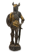 LOREDANO ROSIN (1936-1991) pair of Scavo Murano glass warrior statues, for CENEDESE, circa 1970s, both engraved "Loredano Rosin", 86cm and 88cm high. - 7