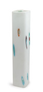 VISTOSI (attributed) square form Murano glass hanging light shade with Murrines, 53cm high. - 2