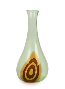LINO TAGLIAPIETRA (1934 - ) "Saturno" series Murano uranium glass monumental vase, for LA MURRINA, circa 1970, an impressive 48cm high.
