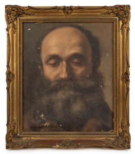 ANNA STAINER-KNITTEL (Austria 1841-1915), (portrait of a man), oil on canvas, signed lower right and verso "Anna Stainer-Knittel, 1860", 33 x 28cm, 41 x 36cm overall.