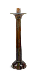 CENEDESE impressive Murano glass candlestick, bearing original foil and paper labels, an imposing 65cm high.
