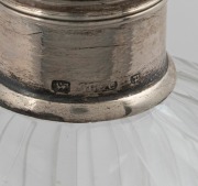 A pair of antique sterling silver mounted crystal scent bottles, late 19th century, ​​​​​​​14.5cm high. - 3