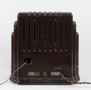 A.W.A. Radiola "Big Brother" Empire State vintage brown bakelite mantle radio with back, 34cm high, 34cm wide, 23cm deep. - 2