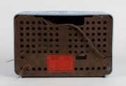 PHILIPS rare blue bakelite case mantle radio, ​​​​​​​18cm high. - 2