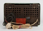 PHILIPS Model 138 mantle radio in green bakelite case, 18cm high. - 2
