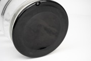 VICKE LINDSTRAND (1904-1983) "Pearl Divers" wheel-cut Swedish glass vase with applied black glass base, for ORREFORS, circa 1930's, engraved "ORREFORS, LINDSTRAND, 115.34.", with engraver's monogram "E.G." (Emil Goldman, worked 1923-1939), 34cm high. - 2