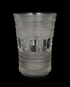 LALIQUE "Florence" French frosted art glass vase, circa 1937, acid etched mark to base "LALIQUE", 19cm high. Reference: Marcilhac no. 10-907.