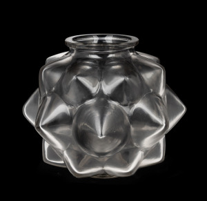 LALIQUE "Champagne" French art glass vase, circa 1927, engraved "R. Lalique, France", 16.5cm high.