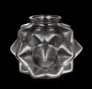 LALIQUE "Champagne" French art glass vase, circa 1927, engraved "R. Lalique, France", 16.5cm high.