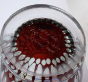 EDWARD HALD (1883-1980) "Graal" Swedish art glass vase for ORREFORS, engraved "ORREFORS, S. GRAAL No.318M, EDWARD HALD", 24cm high. - 3