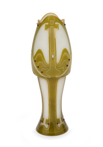 JOSEF RIEDEL Bohemian cameo glass vase with jewelled decoration, circa 1905, 26cm high.