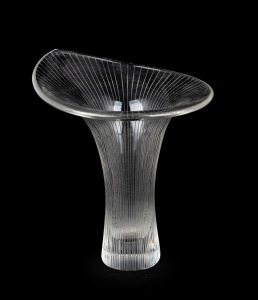 TAPIO WIRKKALA (1915-1985) Kantarelli Finish glass vase for IITTALA, designed in 1946, manufactured in 1951, engraved "TAPIO WIRKKALA, IITTALA, 51", 12cm high.