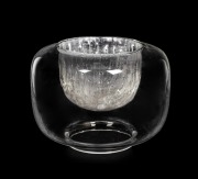 TIMO SARPANEVA (1926-2006) "Finlandia" Finnish art glass bowl, model No. 3374, circa 1968, engraved "TIMO SARPANEVA", 18cm high, 24cm diameter.