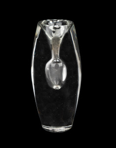 TAPIO WIRKKALA (1915-1985) "Tokio" Finnish glass vase, model No. 3576, for IITTALA, circa 1954, engraved "TAPIO WIRKKALA, IITTALA-54", 14cm high.
