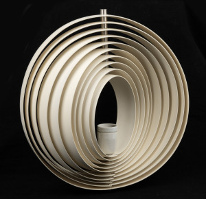 VERNER PANTON vintage moon pendant hanging light, for ERJOKA, circa 1960s, 37cm high.