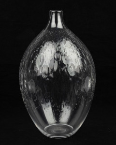 EDVIN &Ouml;HRSTR&Ouml;M (1906&ndash;1994) "Quail" Swedish art glass vase, for ORREFORS, circa 1954, engraved "ORREFORS, F3457/4...", 26cm high.