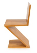 GERRIT THOMAS RIETVELD "Zig Zag" chair, made under license by CASSINA, 20th century, 74.5cm high. - 2