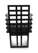 JOSEF HOFFMANN "Armloffel" ebonised oak armchair, circa 1980s, made under license, bearing original label and plaque "Hoffmann, Made by Wittmann, Austria", 93cm high, 66cm across the arms. - 4