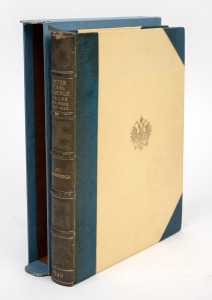 PETER CARL FABERGE - HIS LIFE AND WORK by Henry Charles Bainbridge: First edition, deluxe issue, one of 350 unnumbered copies printed on handmade paper and specially bound in half morocco. This lavish biography of Peter Carl Faberg&eacute; (1846-1920), creator o
